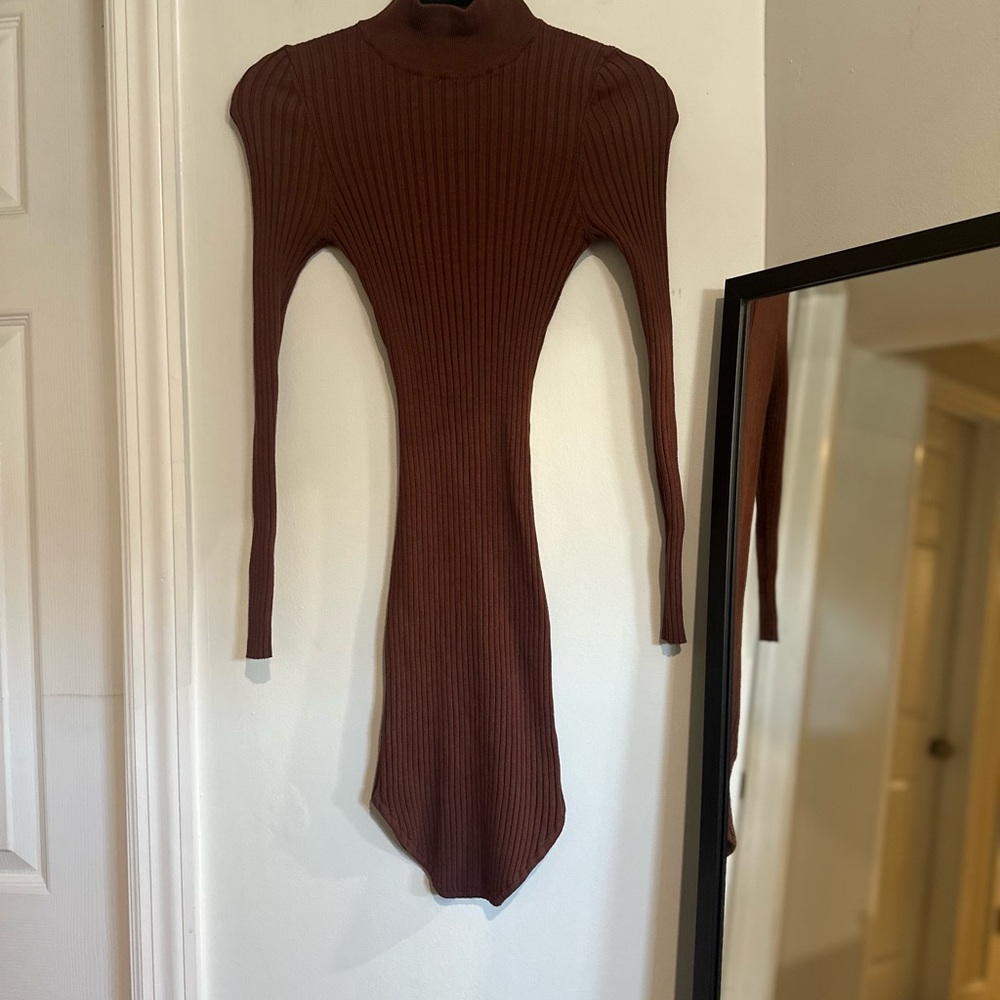 Hera Collection Chocolate Long Sleeve Dress
